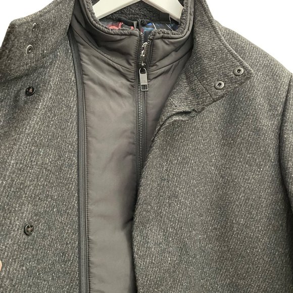 Ted Baker Margate Funnel Neck Coat Ted Size 6 (US Size 2XL) - Picture 4 of 13